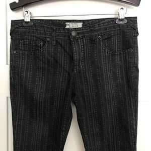 Free People Printed Skinny Jeans
